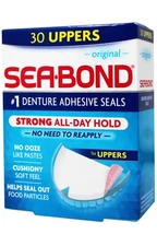 Sea-Bond Secure Denture Adhesive Seals, Original, Uppers, 30 Count