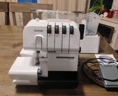 Brother Strong & Tough ST4031HD Serger OverLock Machine With Thread - Working