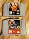Nintendo 64 Wrestling Game Lot (x2) WCW Nitro and WCW Mayhem - Games only