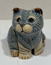 De Rosa Rinconada Handmade Sculptured Mini Cat Figurine MO5 2.5x2x2&rdquo; Uruguay Art