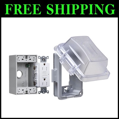 Tamper-Resistant In-Use Cover Kit with Secure Lock for Safety in Damp Locations