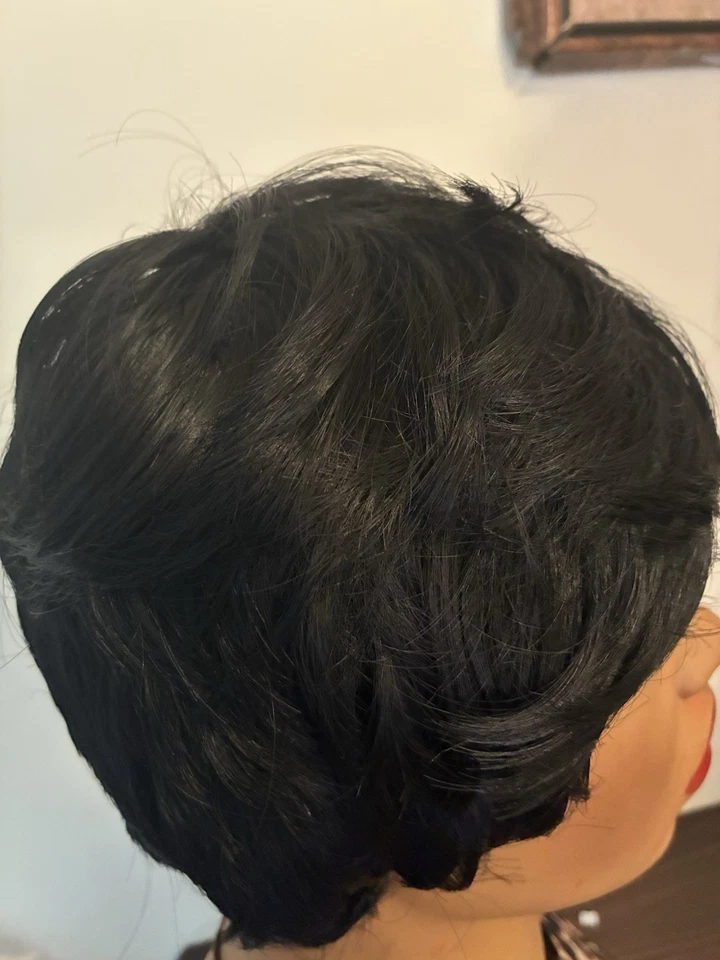 Peluca de pelo sintético Pixie corto Foto 4 de 4