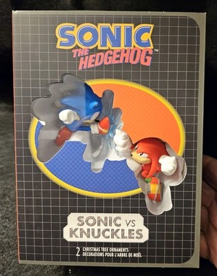 NIB Sonic the Hedgehog: SONIC vs KNUCKLES (2025) Hallmark Christmas Ornaments