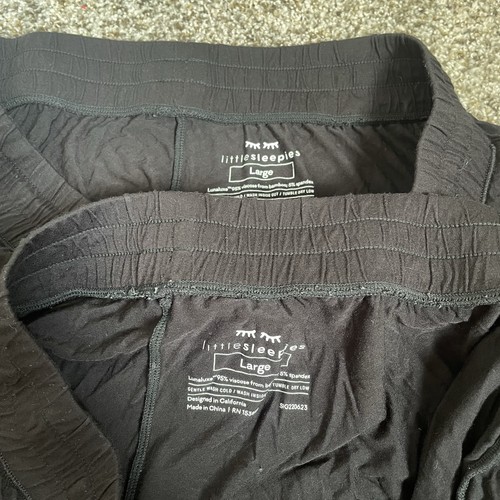 Little Sleepies Womens Pajama Shorts Bundle Black Size Large - Picture 4 of 4