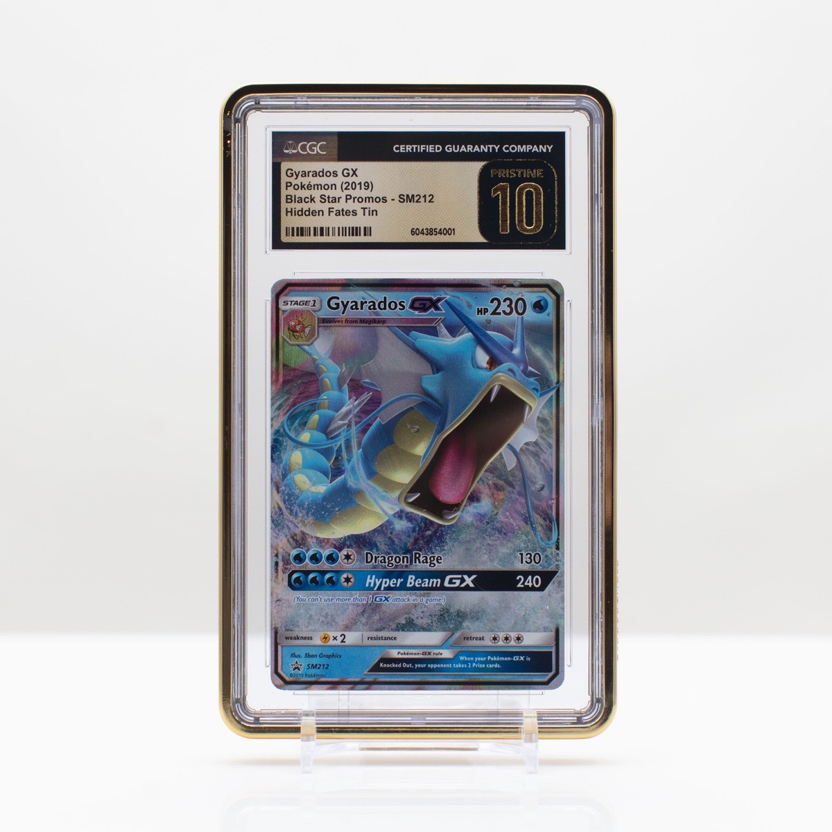 Pokemon Gyarados GX Holo #SM212 Hidden Fates Promo 2019 - CGC 10