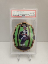 2018 Select Neon Green Prizm /49 Tom Brady PSA 10 Gem Mint Die Cut