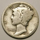 1919 D Mercury Dime 90% Silver G-VG  "Actual Coin Pictured - Not Cleaned"