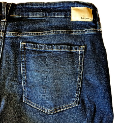Just Jeans Women’s Jeans Size 22F Dark Blue Wash Denim High Rise Straight Leg - Bild 9 von 14