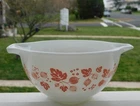 PYREX PINK GOOSEBERRY 1 1/2 PT #441 CINDERELLA MIXING BOWL