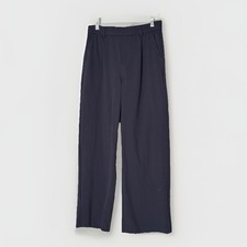 Halara Women's Blue Pleated Wide Leg Pants Stretchy Pull-On Small / Medium