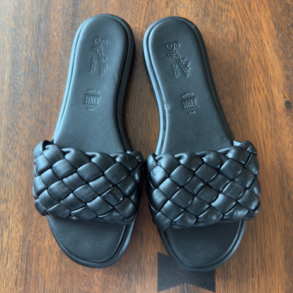 Seychelles Key West Woven Leather Platform Slides Black Sandals Women\'s Size 9 Our best-selling slides of the moment? Meet the Key West  main image 4