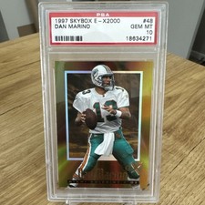 1997 Skybox E-X 2000 #48 Dan Marino PSA 10 GEM MINT Dolphins HOF Legend Rare