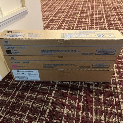 Genuine Konica Minolta BizHub C308, C368 TN324 Color Toner Set KYMC New