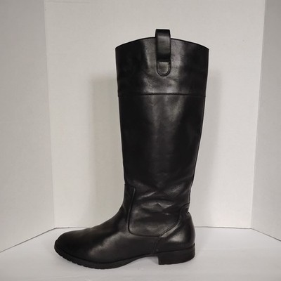 Lauren Ralph Lauren Stara Riding Boots Black Leather Women's 10B  Equestrian