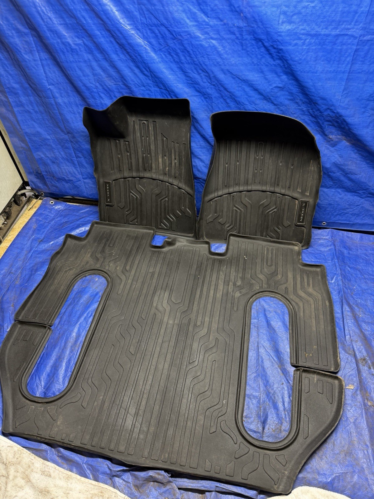 OEM 2017-2021 Tesla Model X 6-Seat All-Weather Floor Mats Liners – Full Set