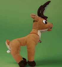 1999 Rudolph Red Nose Reindeer 14" COACH COMET Plush Toy by STUFFINS