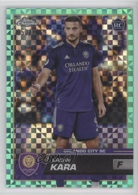 2023 Topps Chrome MLS Aqua X-Fractor 50/125 Ercan Kara #55 Rookie RC 04y8