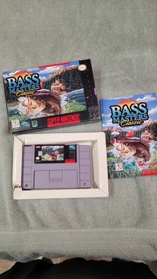 BASS MASTERS CLASSIC (SUPER NINTENDO SYSTEM 1991) SNES- CIB 