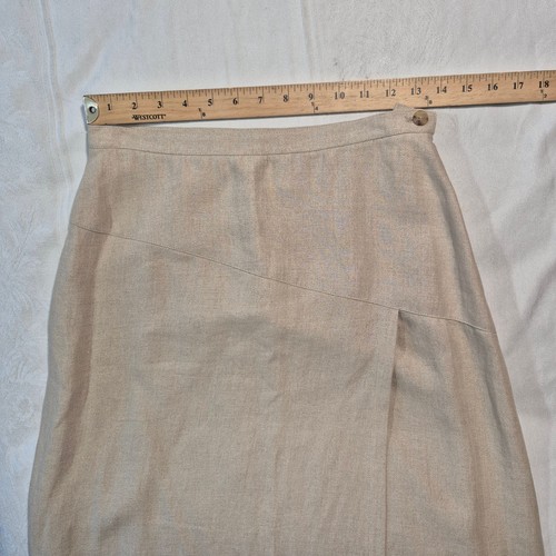 LAFAYETTE 148 100 % LEINEN LANGER SCHLUPFROCK HERGESTELLT IN DEN USA GRÖSSE 4 NATUR BEIGE - Bild 5 von 16