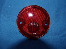 Antique I.g.c. Kalite Vtg Glass Brake Tail Light Lens 3 716 Stimsonite 915715