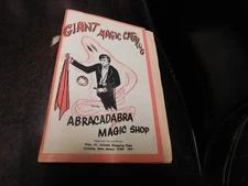 Magic Literature For Magicians Abracadabra Giant Magic No Date - Back Cover Torn