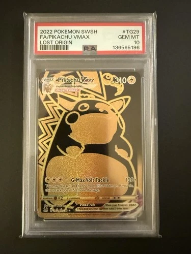New Listing2022 Pokemon SWSH Lost Origin #TG29 FA Pikachu VMAX PSA 10 GEM MINT