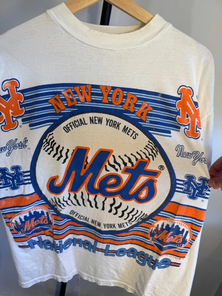 Vintage 90's New York Mets T-Shirt Boxy Large - Image 2 of 3