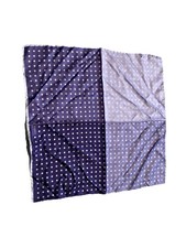 NEW- JZ Richards Pocket Square Handkerchief Silk Purple White Dots