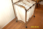 3-Bag Laundry Sorter with Adjustable Hanging Rod for Easy Organization — photo 4