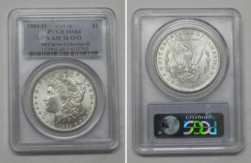 1884-O Morgan Dollar, PCGS MS64 Hot 50 VAM 10, O/O, McClaren  #2793