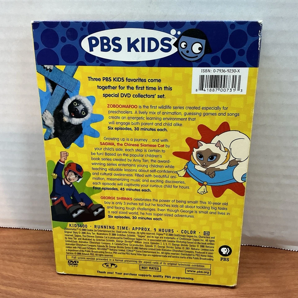 PBS Kids Pack (Zoboomafoo / Sagwa, The Chinese Siamese Cat / George Shrinks) Foto 2 de 2