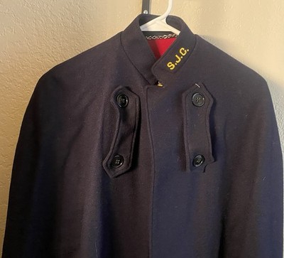 Vintage WWII BRUCK-Curtis Navy Blue Wool Nurses Uniform Blue Cape