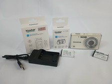 Olympus fe White FE-4020 14.0MP Digital Camera Tested Work Charger  2 batteries