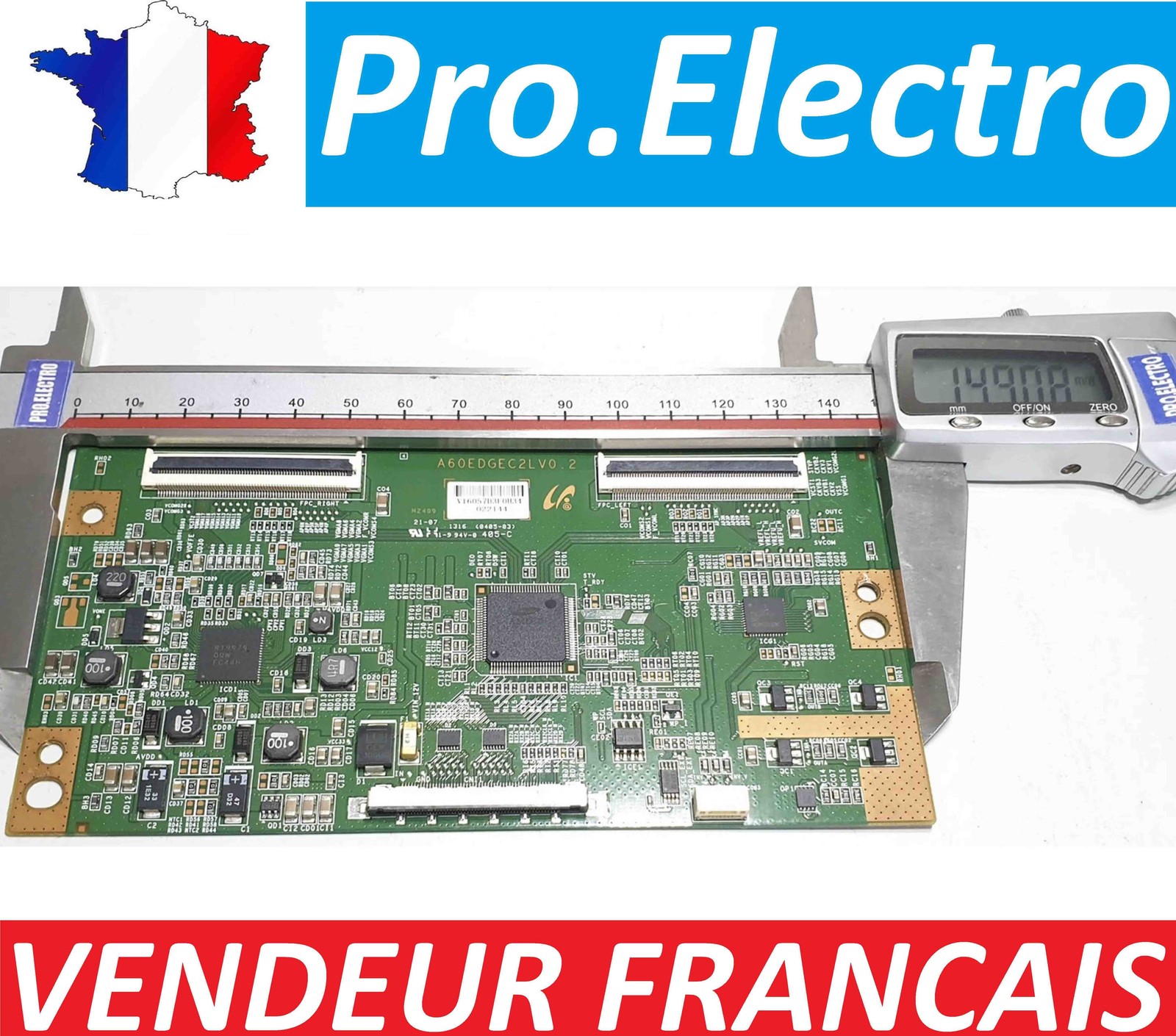 T-CON Philips A60EDGEC2LV0.2 : Réparer l'écran noir et les lignes sur TV 46PFL3118H