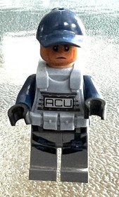 Lego ACU Trooper 75917 Dark Blue Cap Jurassic World Minifigure Authentic