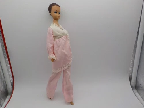 Montgomery Ward Barbie Fashion Maddie Mod Mego Pink Pajama Lounge Outfit