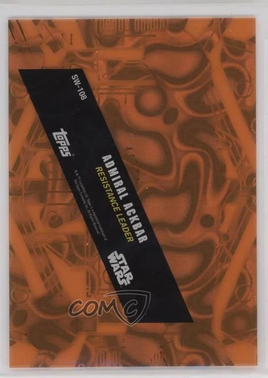 2016 Topps Star Wars High Tek Form 2 17/25 Admiral Ackbar #SW-108 09q5 - Image 2 of 3