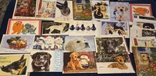  Lot of 30 DOG and CAT Assorted Christmas Greeting Cards with GREAT Designs