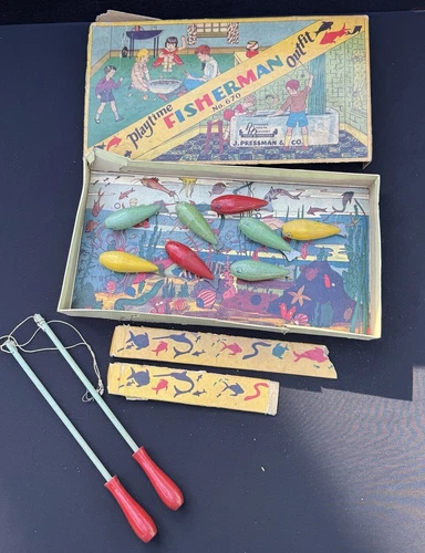 Vintage 1920’s Playtime Fisherman Outfit Game By J Pressman No. 670