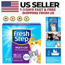 14 lb Clumping Cat Litter with ClumpLock Technology  Febreze Freshness
