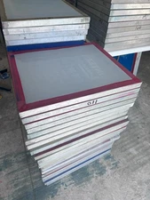 4 Pack -20" x 24" USED Aluminum Screen Printing Screens With 110 mesh count