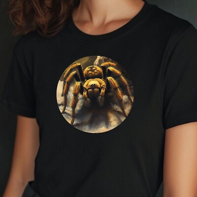 Frauen T-Shirt Tarantel Porträt Motiv Baumwolle Größe S bis 3XL