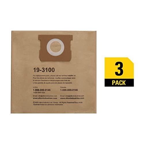 Stanley 193100 58 Gallon Disposable Filter Bag for Wet/Dry Vacuums