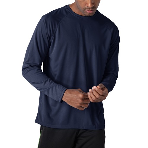 Men's Anti-UV Sun Protection T-shirt Long Sleeve Sun Block Workout Shirt Tops - Picture 29 of 65