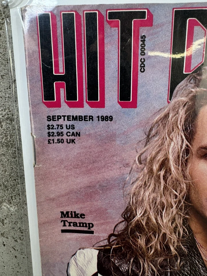 Hit Parader Magazine September 1989 Vintage Rock - Изображение 2 из 2