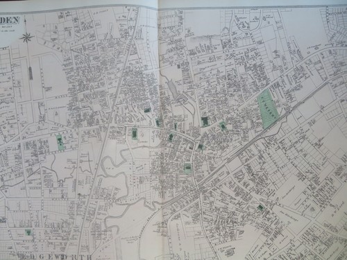Malden Middlesex County Massachusetts 1875 F.W. Beers detailed map - Bild 1 von 8
