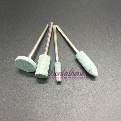 40PCS Dental Gravel Ceramic Polishing Stone FG Bur Polisher Pink 2.35mm New