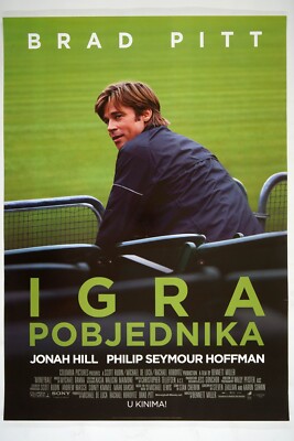 MONEYBALL Orig CRO movie poster 2011 BRAD PITT JONAH HILL PHILIP SEYMOUR HOFFMAN