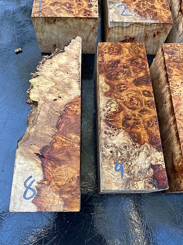 AMBOYNA BURL BURR live edge blocks for resin casting knife handle scales crafts - Picture 6 of 9