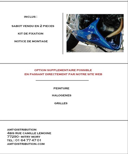 SABOT MOTEUR SPACE | SV 650 S (1999/2002) BRUT - Picture 4 of 5